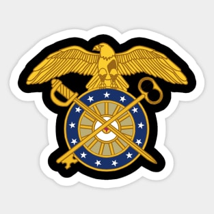 Quartermaster Corps Branch wo txt Sticker